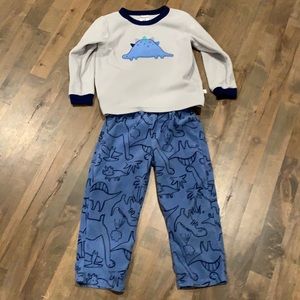 Carter’s blue dinosaur jammies, size 4t
